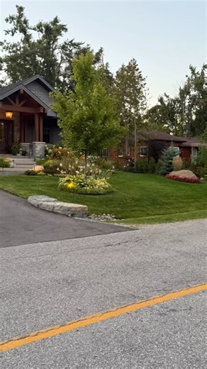 When we built our house, we planted an Autumn Flame Maple in our front yard. We wanted a tree with beautiful autumn colour. Three years later, it is filling out nicely. It is always late to turn, but the colour is worth the wait. November 5th and only a few leaves have fallen. 🍁 #favouritetree #autumncolours #worththewait | Sandi Cumming