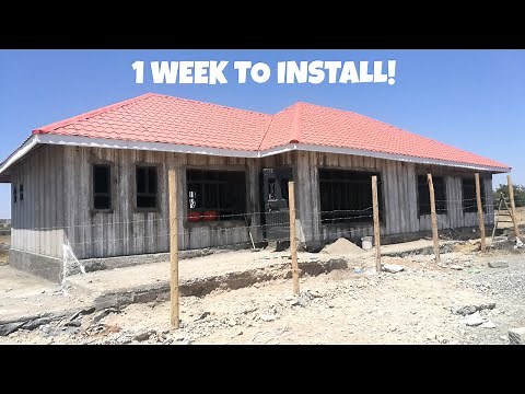 1 WEEK Job! Using Precast Concrete Wall Panels on this 4 Bedroom Bungalow