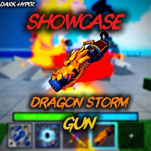 DRAGON STORM GUN SHOWCASE #roblox #bloxfruits # fighting style