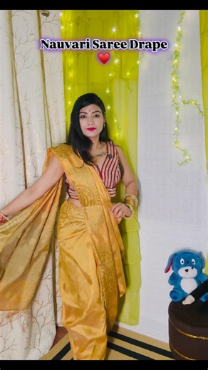 Navrangi Nauvari Saree drape ✨ Maharashtrian Traditional Look 🌸 Royal Maharashtrian Vibes #yt ♥️♥️