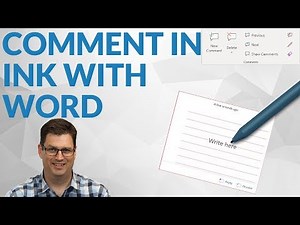 Comment in ink with Word
