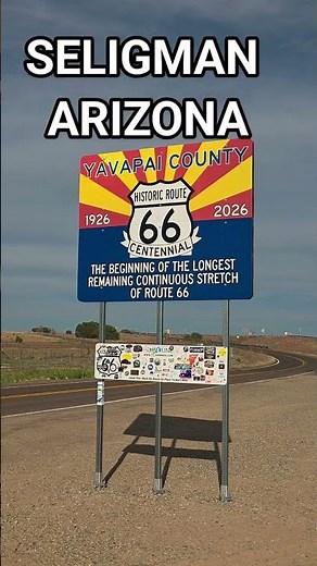 Discover the New Route 66 Centennial Sign near Seligman Arizona