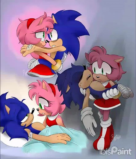 Sonic Character Design Speedpaint ft. Amy Rose | SonicAU