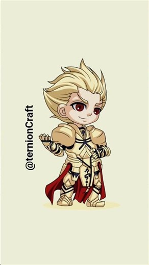 Golden chibi knight rises! Epic armor, bold eyes, pure power #art #drawing #shortsviral #viralvideo