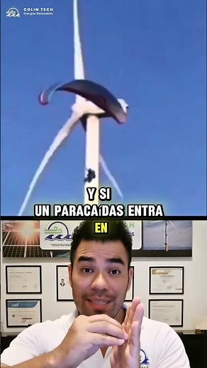 Paratrooper Trapped in Wind Turbine!