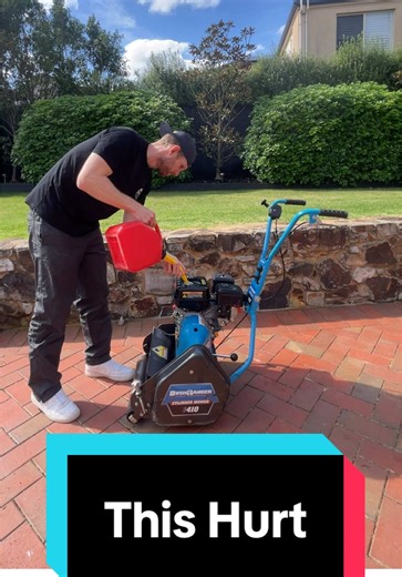 Filled her up before the mow. The mower doesn't care about your feelings or your wallet. Genuinely considering the switch. Anyone else already made the move to battery? #lawncare #fyp #fuel #trending #dadlife