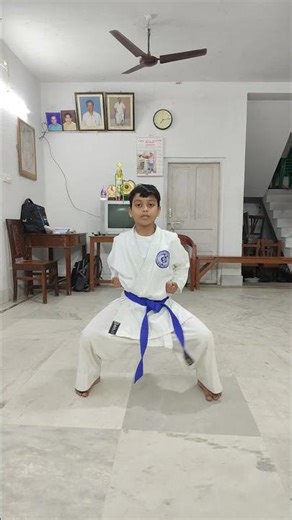 karate basic stand KIBA, MUSUBI and HEISOKU DACHI #karate #shorts #shortsvideo