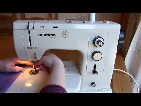 Sewing for Beginners = Machine Parts, Needle Change and Stitching on a Bernina 830 Record
