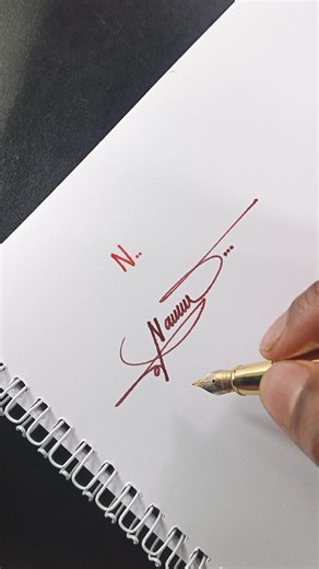 Creative N Signature Style 🔥 | Simple & Professional Signature Tutorial #Shorts