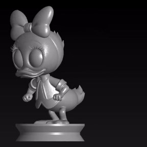 Webby Vanderquack 3D Print File - Cartoon Character Miniature Sculpture - Etsy