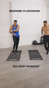 6.4K views · 47 reactions | Beginner vs Advanced Full Body Workout...