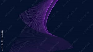 An undulating purple line against a dark backdrop sparks curiosity, prompting speculation about its significance and meaning Stock Video