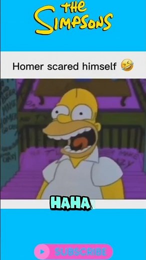 Homer Simpson's Classic Scare: He Scared Himself!