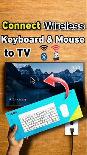 Wireless Keyboard & Mouse को TV से ऐसे Connect करें | USB Dongle & Bluetooth Guide 🔥 #Shorts