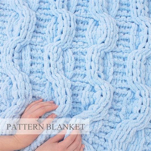 Loop Yarn Blanket Pattern: Finger Knitting (PDF Pattern) - Etsy UK