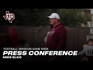 Missouri Game Week Press Conference: Mike Elko