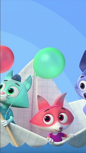 Help Wolfy catch all the balloons💛 And learn the colours! | Beadies Nursery Rhymes & Kids Songs