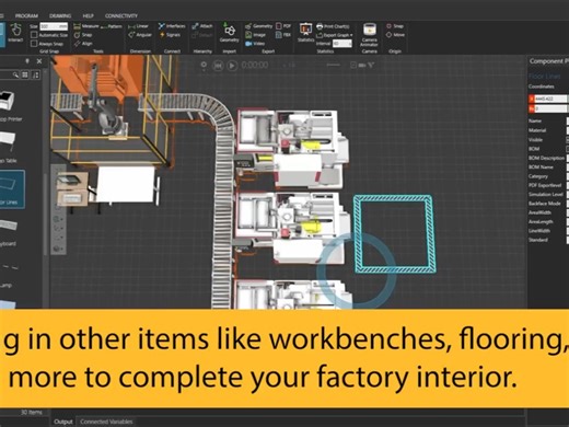Visual Components数字化工厂仿真和机器人离线编程，案例展示：VC是如何快速搭建3D虚拟工厂？#数字孪生#数字化工厂#机器人离线编程