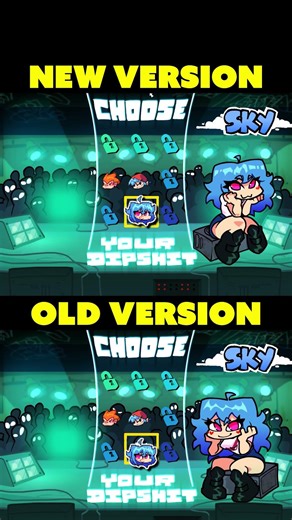 NEW VS OLD | Sky Reborn New Update Character Select 😱 [FNF]