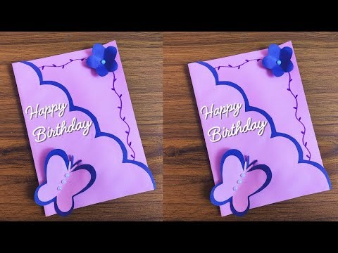 Birthday Card Making | DIY Birthday Card (Very Easy)