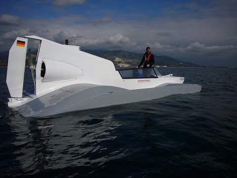 3 km in 74 seconds! Wing in ground effect at its best. Tandem Airfoil Flairboat at