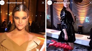 Feet first! Nina Agdal & Doutzen Kroes at Stuart Weitzman NYFW