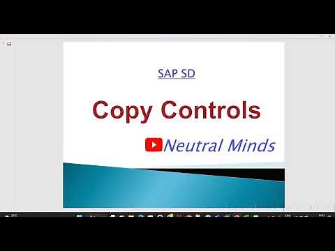 SAP SD : Copy Controls configuration and process
