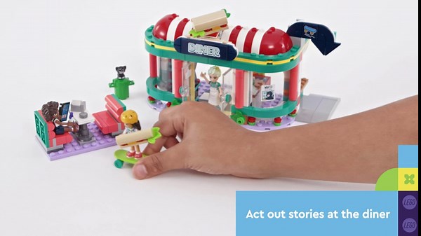 LEGO Friends Organic Grocery Store 41729, Supermarket Toy Shop for Girls and Boys 8 Plus Years Old, Playset with Truck & 4 Mini-Dolls