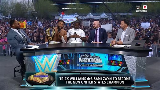 The Holy Trinity: Trick Williams speaks about himself, Oba Femi & Je’Von Evans ❤️👏 #WrestleMania
