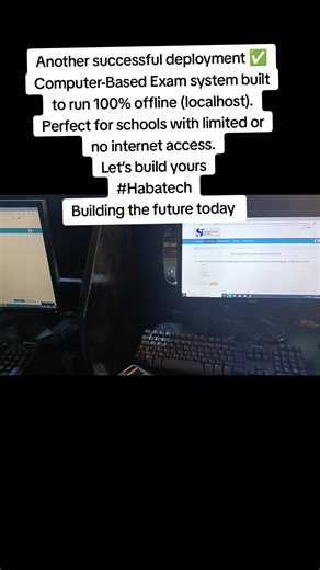 Another successful deployment ✅ Computer-Based Exam system built to run 100% offline (localhost). Perfect for schools with limited or no internet access. Let’s build yours #buildingthefuturetoday #cbt #goviral #javascripttutorial #pythonprogramming