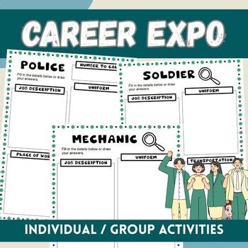 Career Exploration | Jobs, Careers, Community Helpers Research Activities