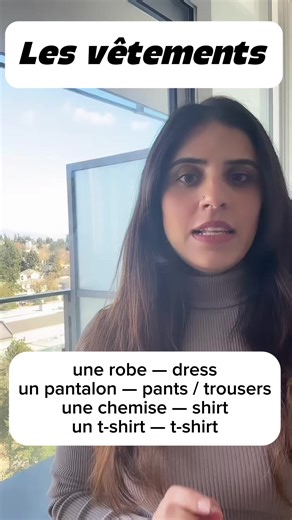 Do you know how to talk about clothes in French?🧢🧣🧤 Learn these common clothing words to improve your French vocabulary. Watch, repeat, and practice with the video. Save this reel to revise later. #learnfrench #frenchvocabulary #frenchlanguage #canadaimmigration #apprendrelefrancais
