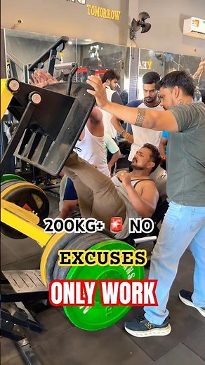 🔥HEAVY LEG PRESS 200KG+ 💪 Extreme Leg Day Strength | No Limits #views #trend