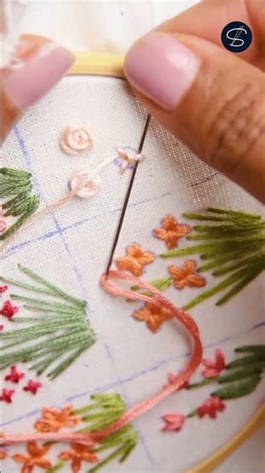 Tiny Hand Embroidery Flowers | Easy Mini Flower Tutorial | Beginner Embroidery Idea