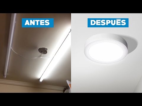 How to install a ceiling-mounted LED panel