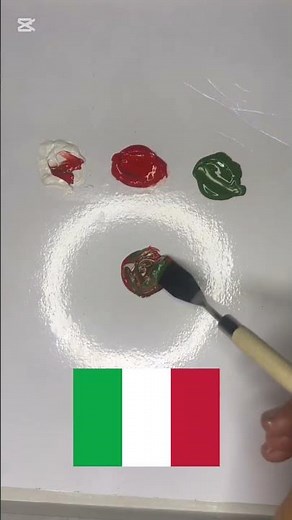 Cómo mezclar los colores de la bandera de Italia