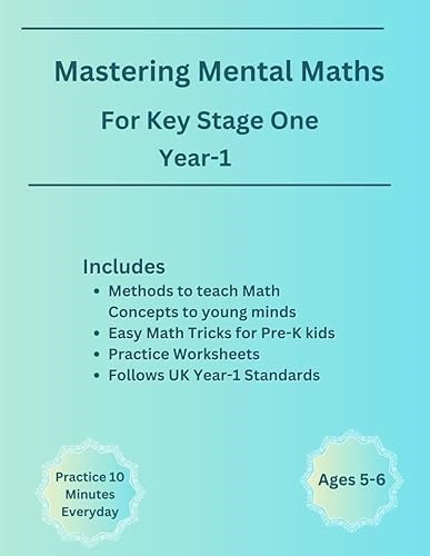 Mastering Mental Maths For Key Stage One Year-1: Maths Practice Book for KS1 Year-1 students