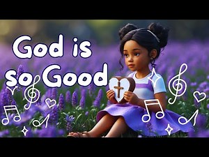 God Is So Good | Uplifting Kids Gospel Song with Lyrics | Sunday School Worship Song for Children