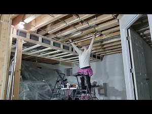 Finishing Basement Furring Strip Step