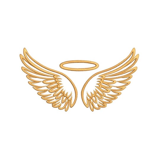 Angel Wings and Halo Religious Machine Embroidery Design for Embroidery Machines - Etsy