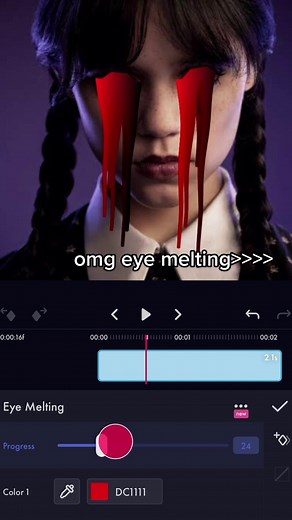 I’just found the best effect!!?!😱😱😍 #eyemelting #wednesdayedit #immortalshe