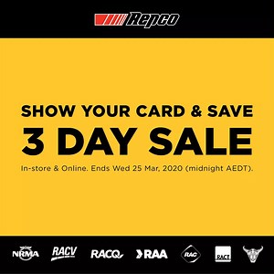 Work from home...on your car. Auto club members save big on the essentials at Repco. In store & online. Ends Wed 25 Mar (midnight AEDT). Conditions apply. Shop now @ www.repco.com.au | Repco Australia
