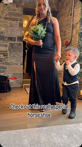 6.5K views · 37 reactions | Wedding days are so amazing and adding special touches which add to the memory of the day is what it’s all about !! Indie carried a traditional horseshoe up the isle , for good luck, we had a photo included of the 2 grandads which were so much part of @joannebhealy life, and it was a beautiful way to honor them both and bringing them in spirit up the isle. @chealyblonds @eilis_brennan @ballymagarveyvillage | Biddy's Good Luck Horse Shoes | Facebook