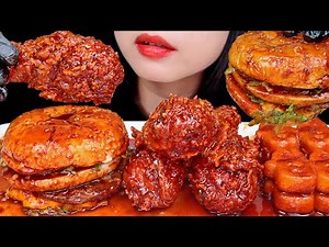 ASMR AYAM KRISPY MCD, BURGER BIC MAC, POTATO MINION SIRAM SAUS SAMYANG 🔥 ASMR INDONESIA