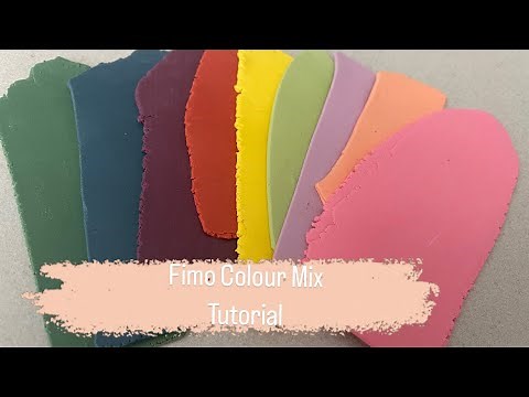 Simple Colour Mix Tutorial using Fimo Polymer Clay