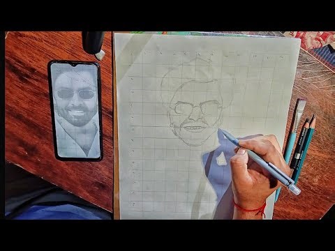 Face structure from grid line method . For beginners