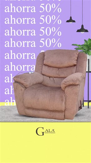 7.1K views · 15 reactions | ¡Relájate en nuestro reclinable de lujo!  Y agrégale ese toque único a tu sala o a tu espacio personal para disfrutar de tu tiempo de descanso.  Te recordamos que ahorras un 50% en todos los reclinables. ¡Adquiere el tuyo ahora en nuestro link en bio!  #Reclinable #GalaMuebles #ofertas | Gala Diseño en Muebles | Facebook
