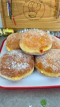 😍Quick and easy Berliners❤️ #baking #recipe