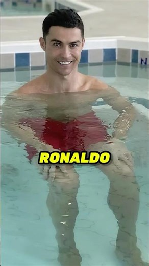 Why does Ronaldo take ice baths before every match? 🧊⚽