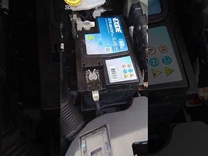 How to replace the battery on a Peugeot 208.